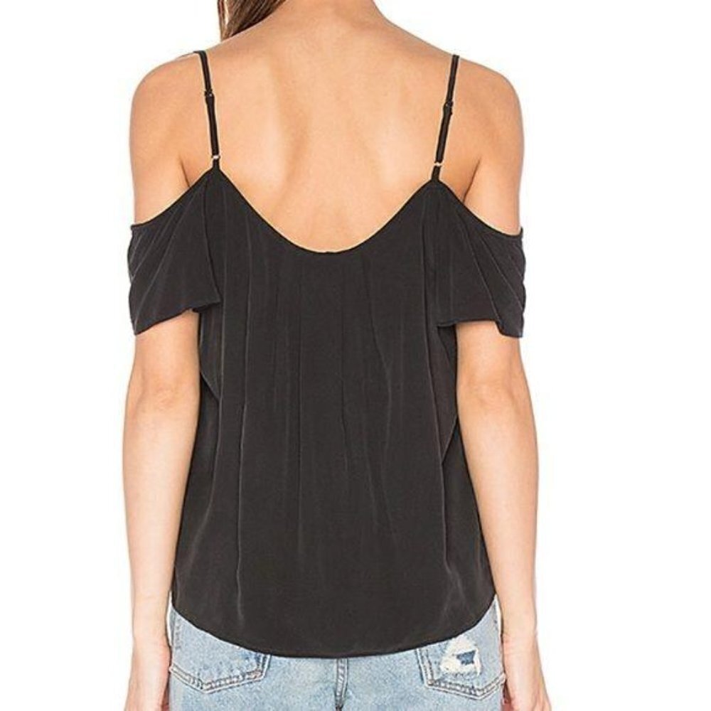NWOT Joie Adorlee 100% Silk Cold Shoulder … - Picture 3 of 3